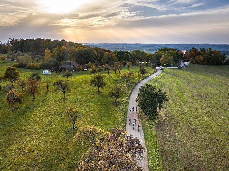 Herrliche Landschaft genießen am Neckartal-Radweg