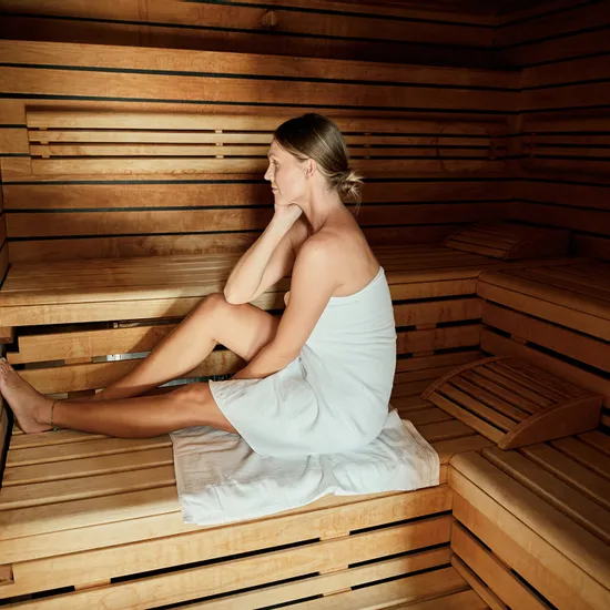 Finnische Sauna im Wellnessbereich vom 4 Sterne Superior Hotel Krone Tübingen